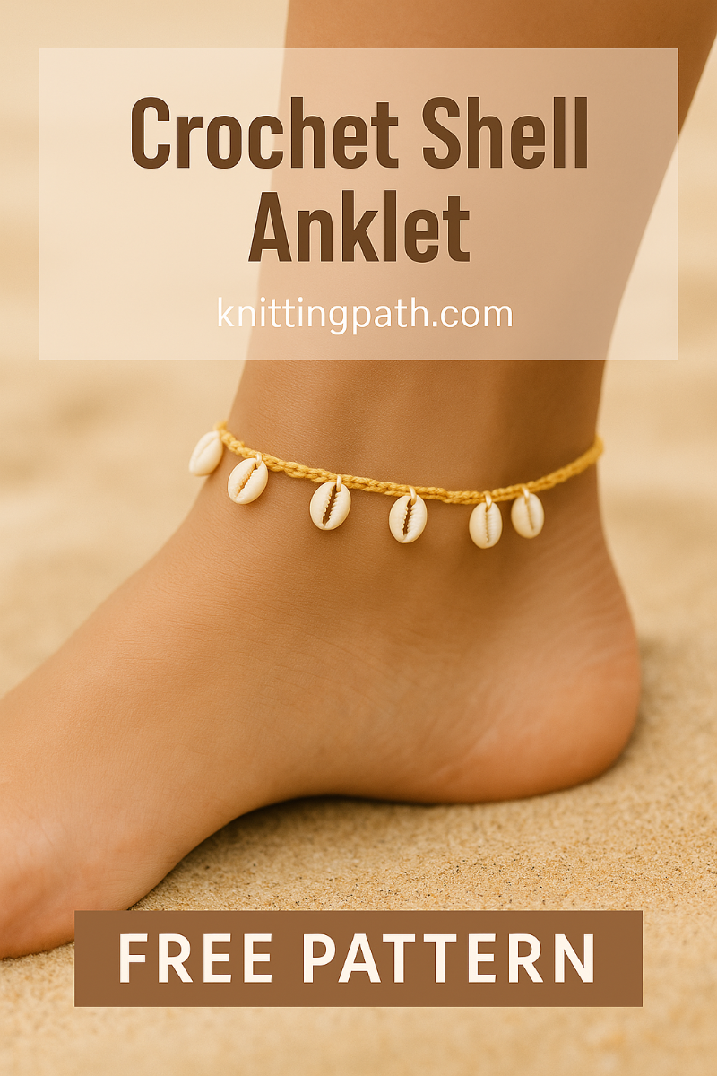 Crochet Shell Anklet Free Pattern