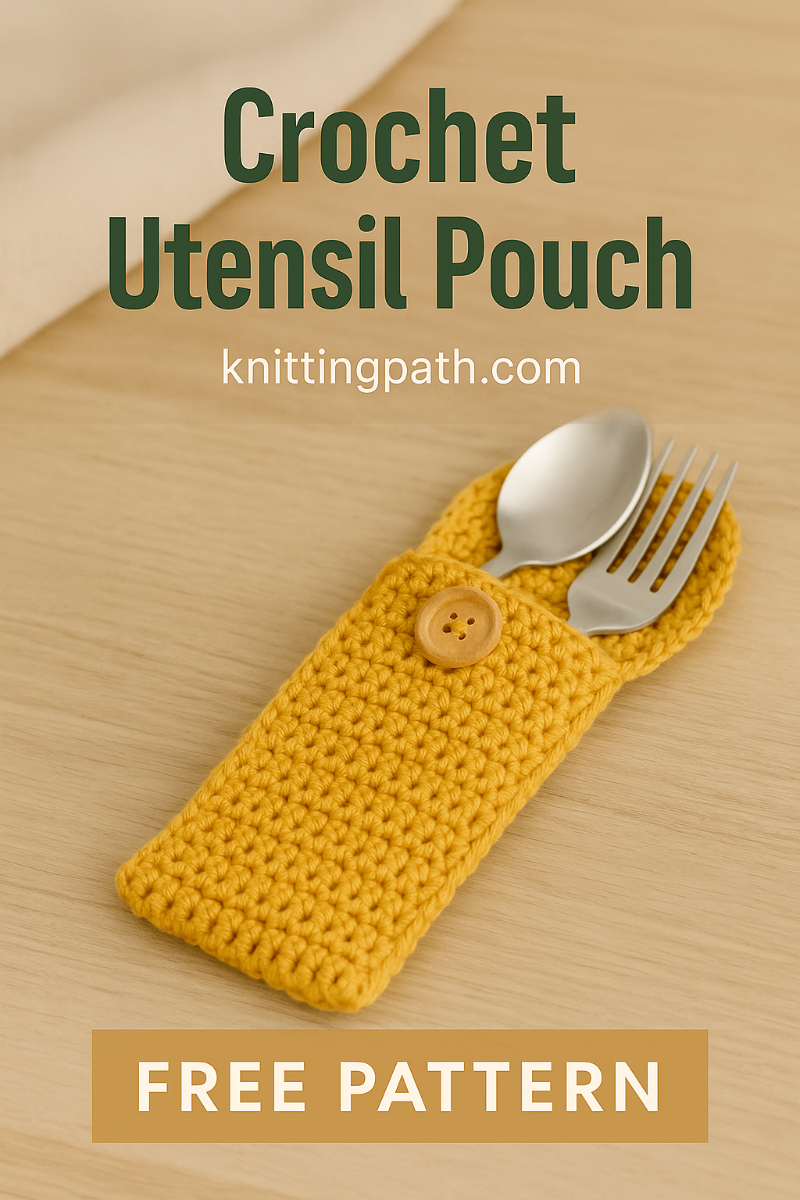 Crochet Utensil Pouch Free Pattern