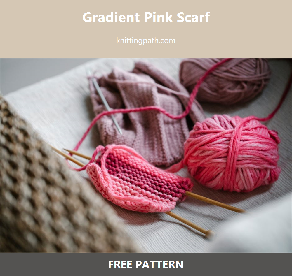 Gradient Pink Scarf
