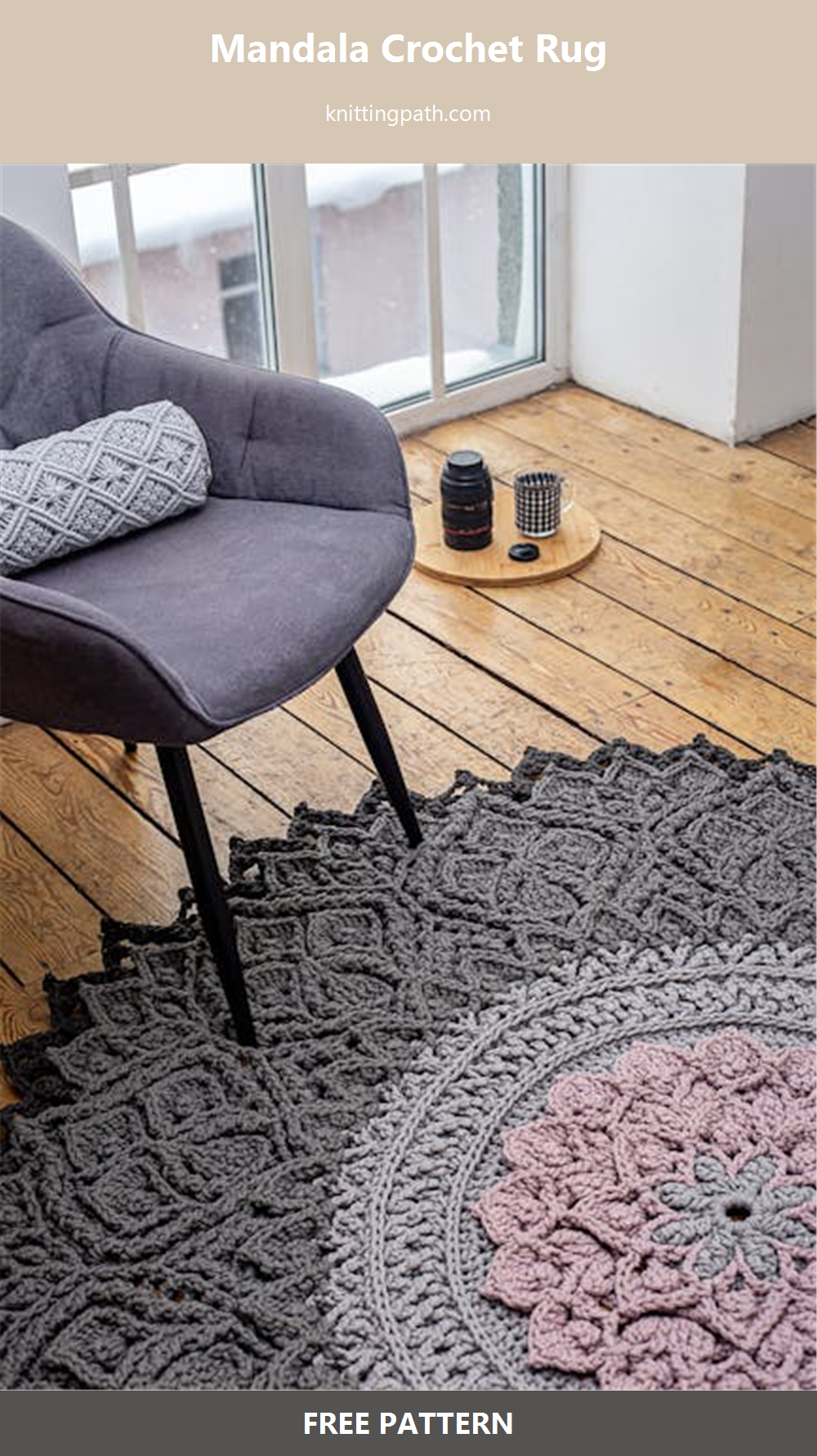 Mandala Pattern Rugs Mandala Crochet Rug