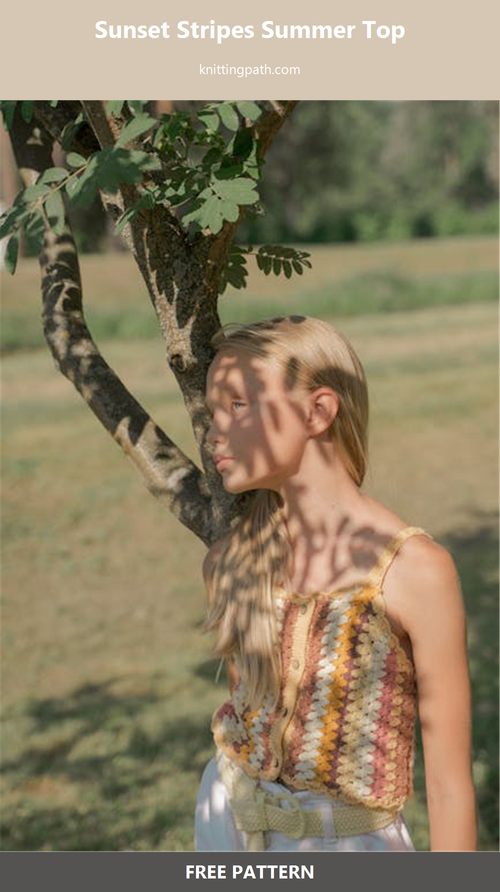 Sunset Stripes Summer Top